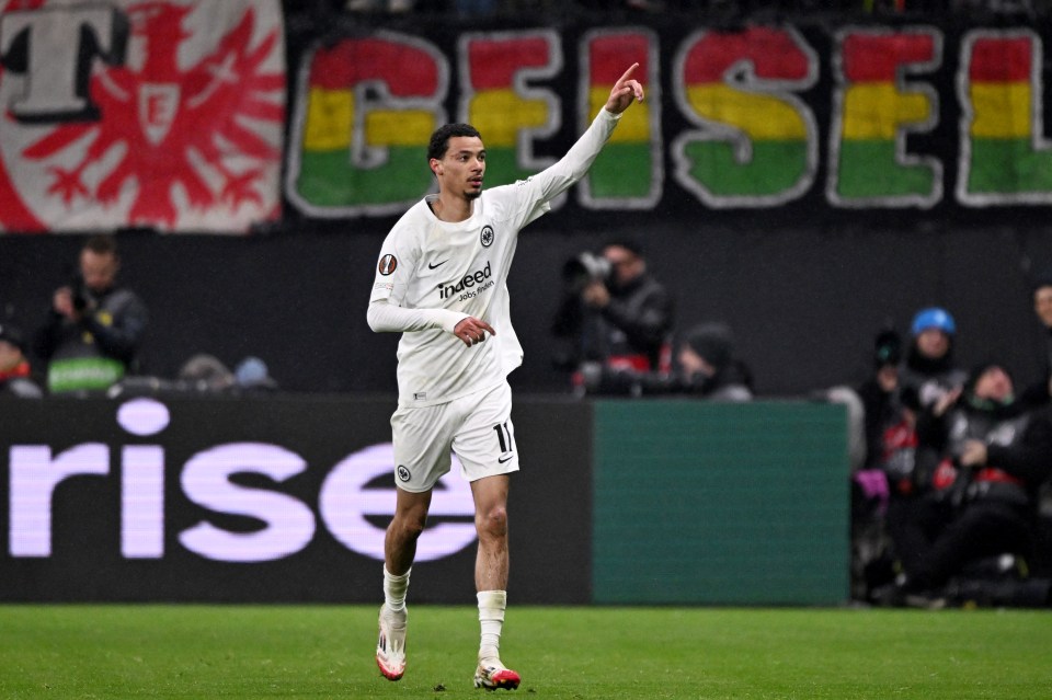 Only six players have scored more than Ekitike in the Bundesliga