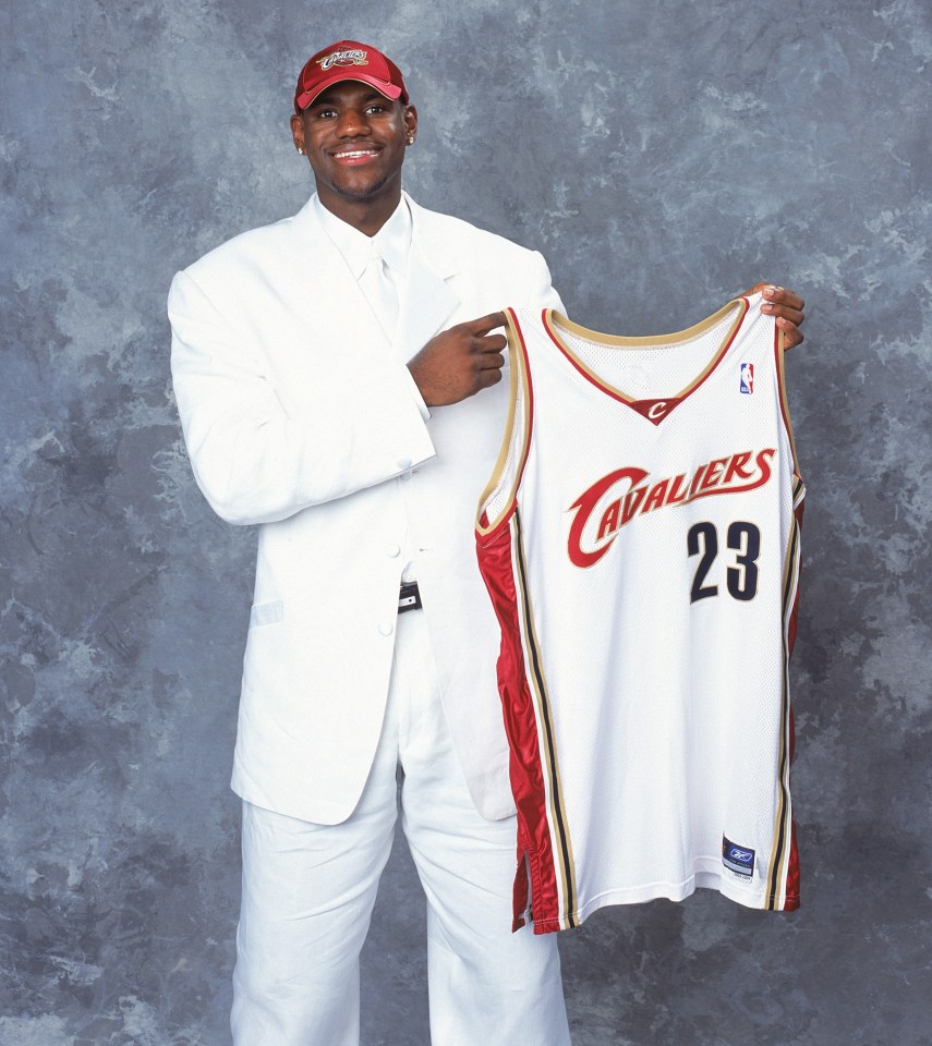 James joining the Cavs was so important he sported two jerseys on draft night