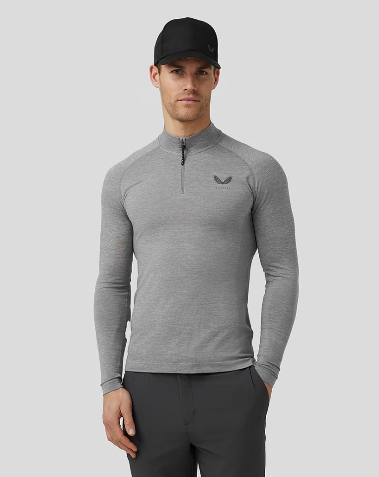 The quarter zip makes layering simple