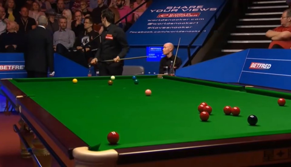 O'Sullivan and referee Brendan Moore were stopped in their tracks after hearing a disturbance in the crowd