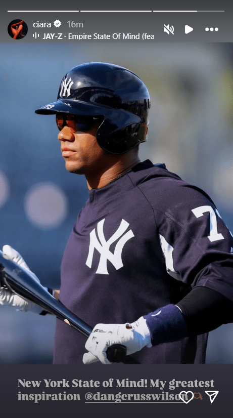 Ciara, Russell Wilson's wife, offers her reaction to his move